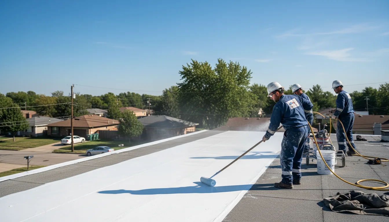 Commercial roof coating in Badin, NC near me